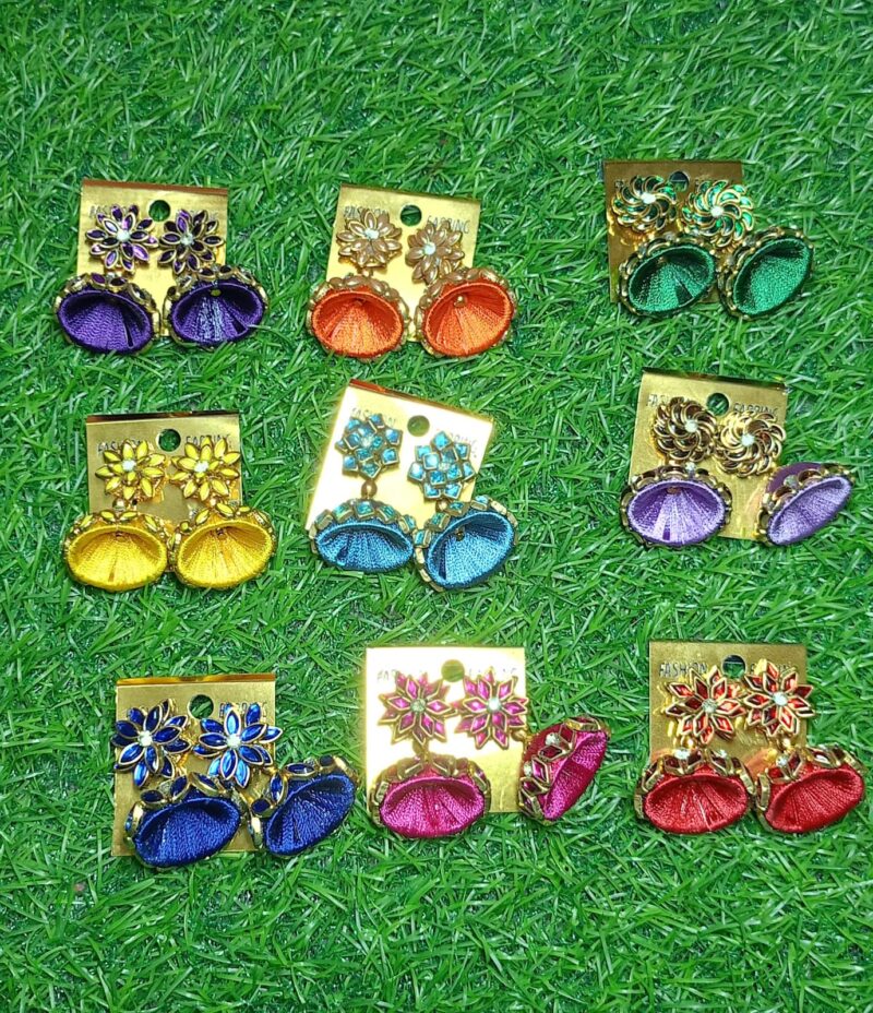 Silkthread Jumkas 1 pair