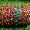 Kundhan Bangles Q8 - 1 Pair - Image 2