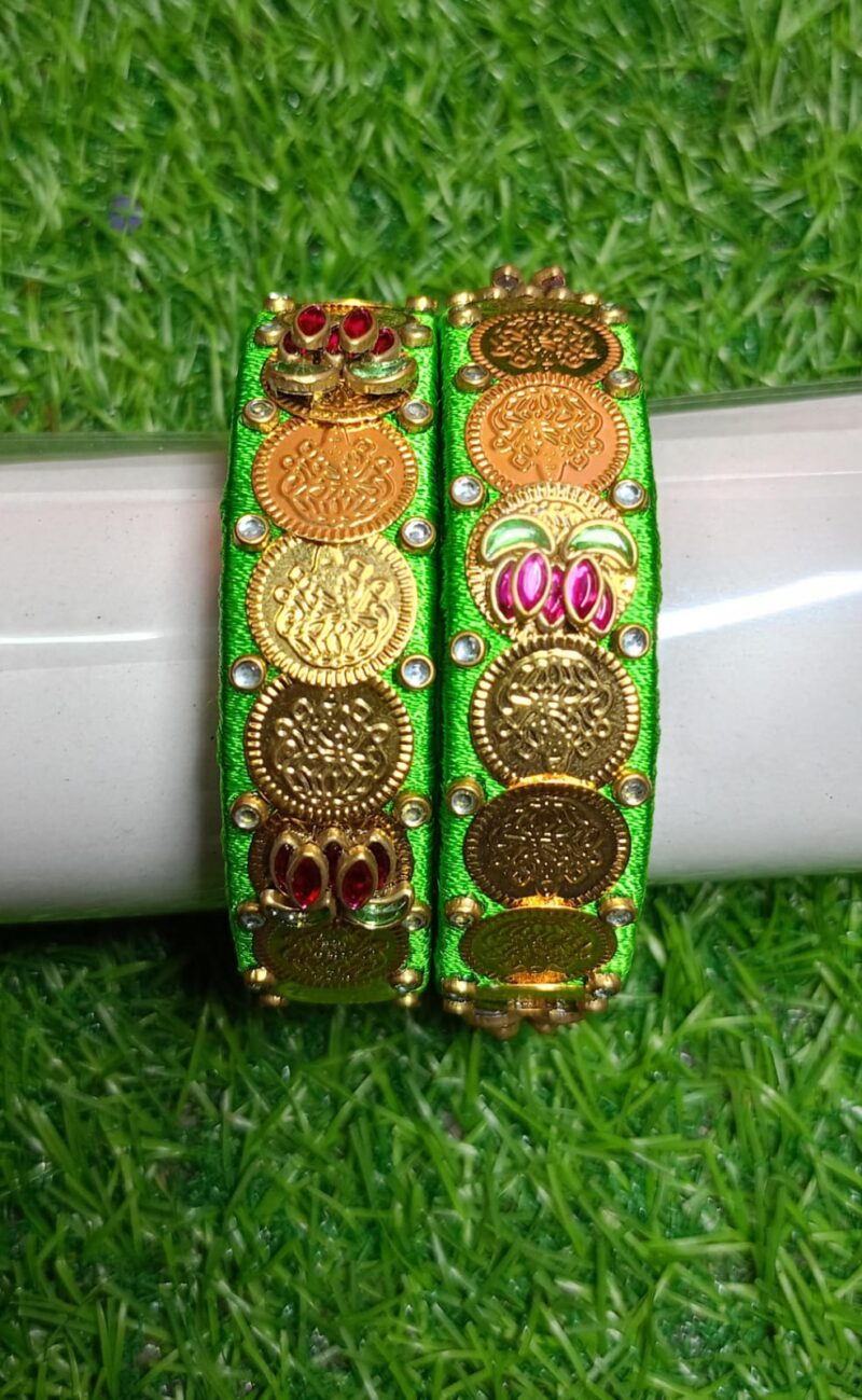 Lakshmi coin bangle - 1 Pair