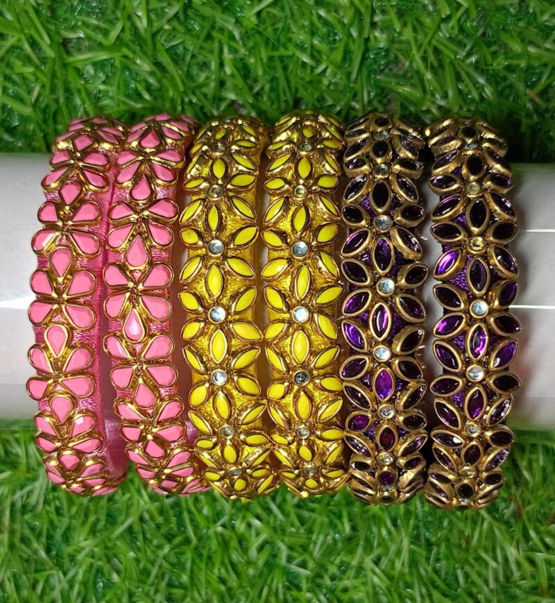 Kundhan Bangles Q5 - 1 Pair