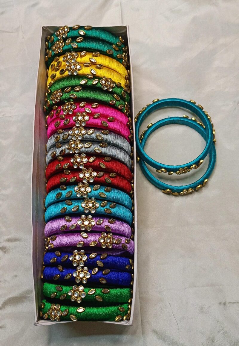 Kundhan 2 Cut Bangle - 1 pair